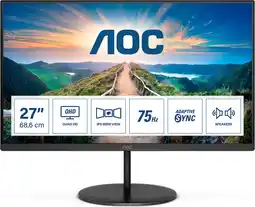 Bol.com AOC Q27V4EA - QHD IPS Monitor - 27 inch aanbieding