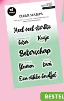 Boekenvoordeel By Laurens clear stamps aanbieding