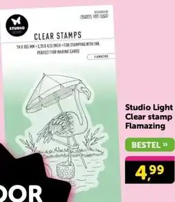 Boekenvoordeel Studio Light Clear stamp Flamazing aanbieding