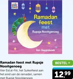 Boekenvoordeel Ramadan feest met Rupsje Nooitgenoeg aanbieding