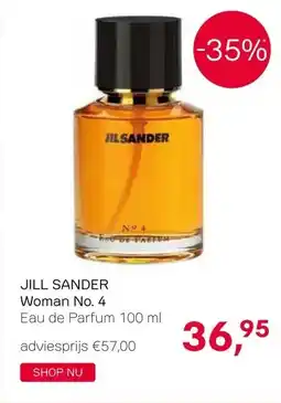 Pour Vous JILL SANDER Woman No. 4 Eau de Parfum 100 ml aanbieding