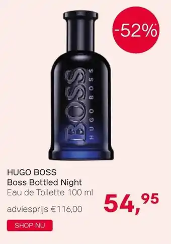 Pour Vous HUGO BOSS Boss Bottled Night Eau de Toilette 100 ml aanbieding