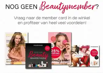 Pour Vous NOG GEEN Beautymember? aanbieding