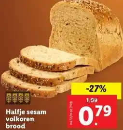 Lidl Halfje sesam volkoren brood aanbieding