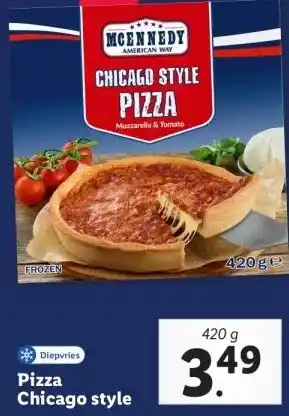 Lidl Pizza Chicago style aanbieding