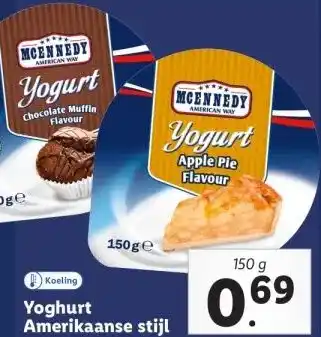 Lidl Yoghurt Amerikaanse stijl aanbieding