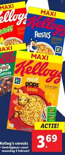 Lidl Kellog's cereals aanbieding