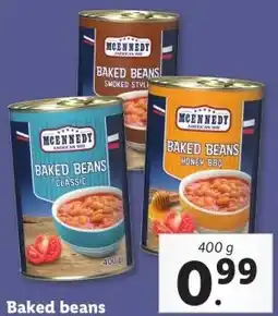 Lidl Baked beans aanbieding