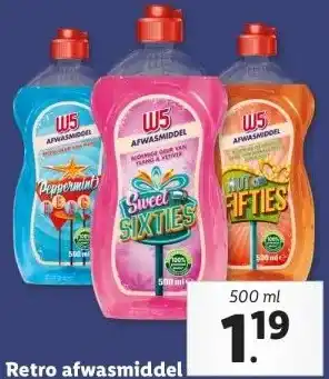 Lidl Retro afwasmiddel aanbieding