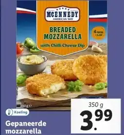 Lidl Gepaneerde mozzarella aanbieding