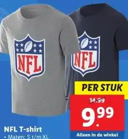 Lidl NFL T-shirt aanbieding