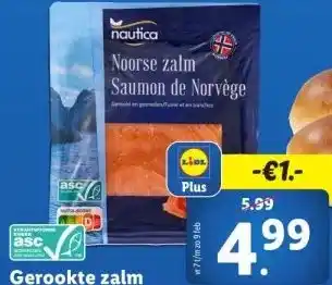 Lidl Gerookte zalm aanbieding