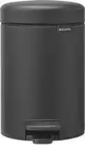 Bol.com Brabantia NewIcon Prullenbak - 3 liter - Mineral Infinite Grey aanbieding