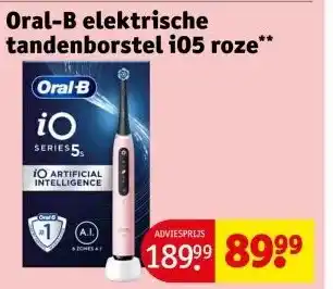 Kruidvat Oral-B elektrische tandenborstel 105 roze aanbieding