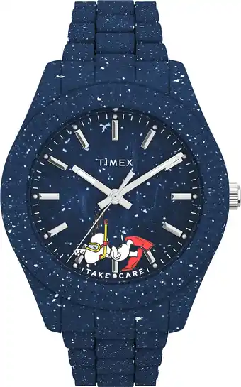 Amazon Timex Heren Waterbury Ocean gerecycled plastic 42mm horloge aanbieding