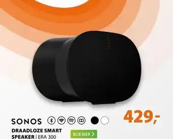 Expert SONOS DRAADLOZE SMART SPEAKER | ERA 300 aanbieding