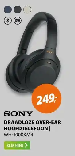 Expert Sony WH-1000XM4 Zwart aanbieding