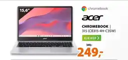 Expert Acer Chromebook 315 (CB315-4H-C3SW) Zilver aanbieding