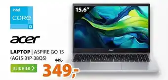 Expert acer LAPTOP | ASPIRE GO 15 (AG15-31P-38Q5) aanbieding