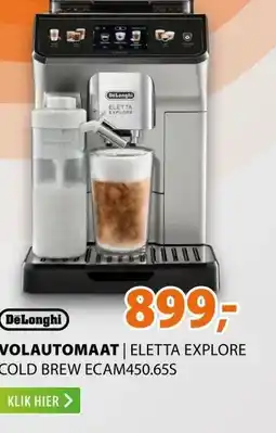 Expert DeLonghi VOLAUTOMAAT | ELETTA EXPLORE COLD BREW ECAM450.65S aanbieding