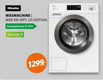 Expert Miele WASMACHINE WEB 395 WPS 125 EDITION aanbieding