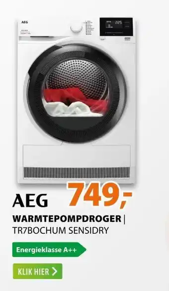 Expert AEG TR7BOCHUM SensiDry aanbieding