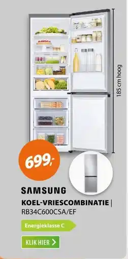 Expert Samsung RB34C600CSA/EF Zilver aanbieding