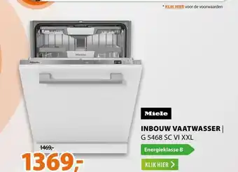 Expert Miele INBOUW VAATWASSER | G 5468 SC VI XXL aanbieding