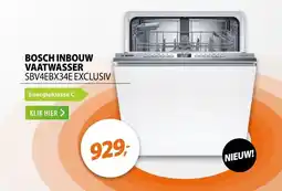 Expert BOSCH INBOUW VAATWASSER SBV4EBX34E EXCLUSIV aanbieding