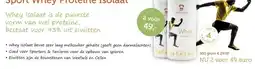 De Rode Pilaren Sport Whey Proteïne Isolaat aanbieding