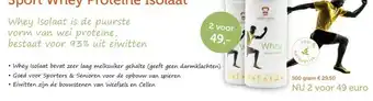 De Rode Pilaren Sport Whey Proteïne Isolaat aanbieding