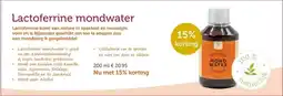 De Rode Pilaren Lactoferrine mondwater aanbieding