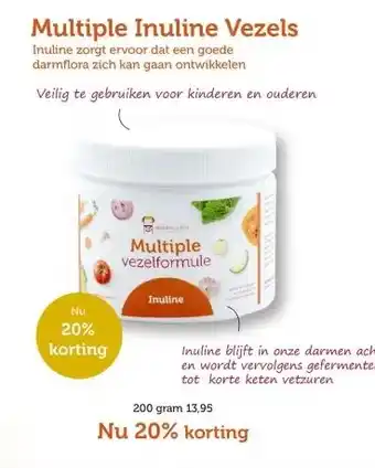 De Rode Pilaren Multiple Inuline Vezels aanbieding