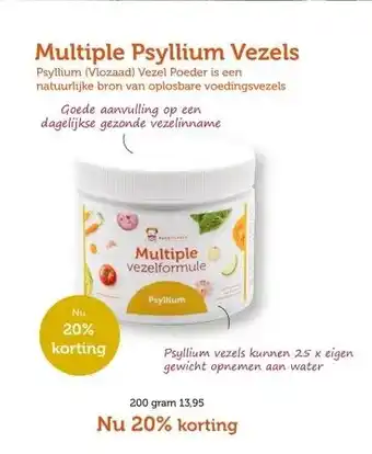 De Rode Pilaren Multiple Psyllium Vezels aanbieding