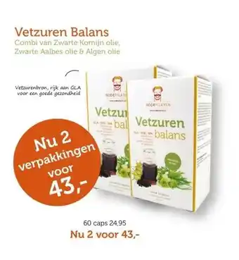 De Rode Pilaren Vetzuren Balans aanbieding