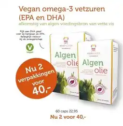 De Rode Pilaren Vegan omega-3 vetzuren (EPA en DHA) aanbieding