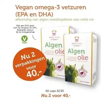 De Rode Pilaren Vegan omega-3 vetzuren (EPA en DHA) aanbieding