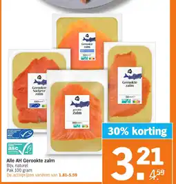 Lidl Alle AH Gerookte zalm aanbieding