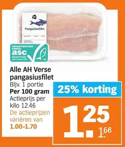 Lidl Alle AH Verse pangasiusfilet aanbieding