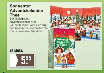 De Online Drogist Sonnentor Adventskalender Thee aanbieding