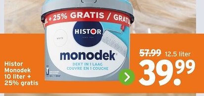 GAMMA Histor Monodek aanbieding