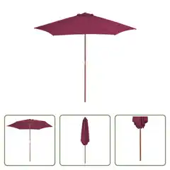 Praxis vidaXL Parasol Elegant 270x244 cm - UV-beschermend polyester aanbieding