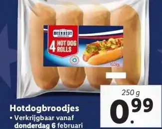 Lidl Hotdogbroodjes aanbieding