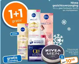 Trekpleister Nivea gezichtsverzorging aanbieding