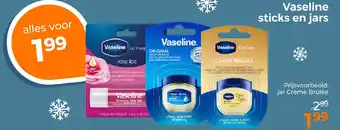 Trekpleister Vaseline sticks en jars aanbieding