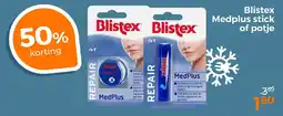 Trekpleister Blistex Blistex Medplus stick of potje aanbieding