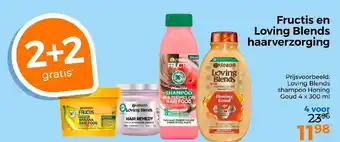 Trekpleister Fructis en Loving Blends haarverzorging aanbieding