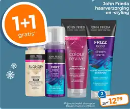 Trekpleister John Frieda haarverzorging en styling aanbieding