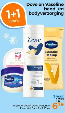 Trekpleister Dove en Vaseline hand en bodyverzorging aanbieding