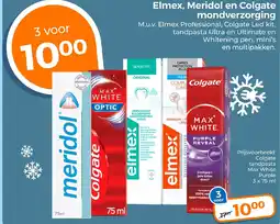 Trekpleister Elmex, Meridol en Colgate mondverzorging aanbieding